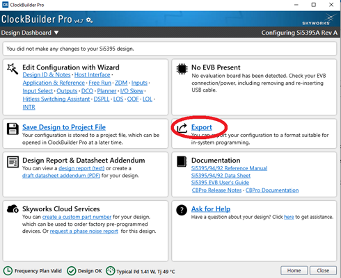 CBPro Design File Export